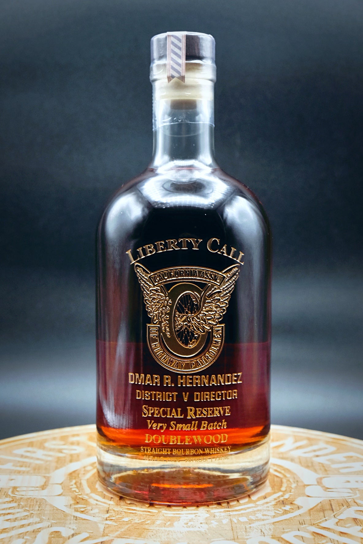 California Association of Highway Patrolmen Custom Bottle