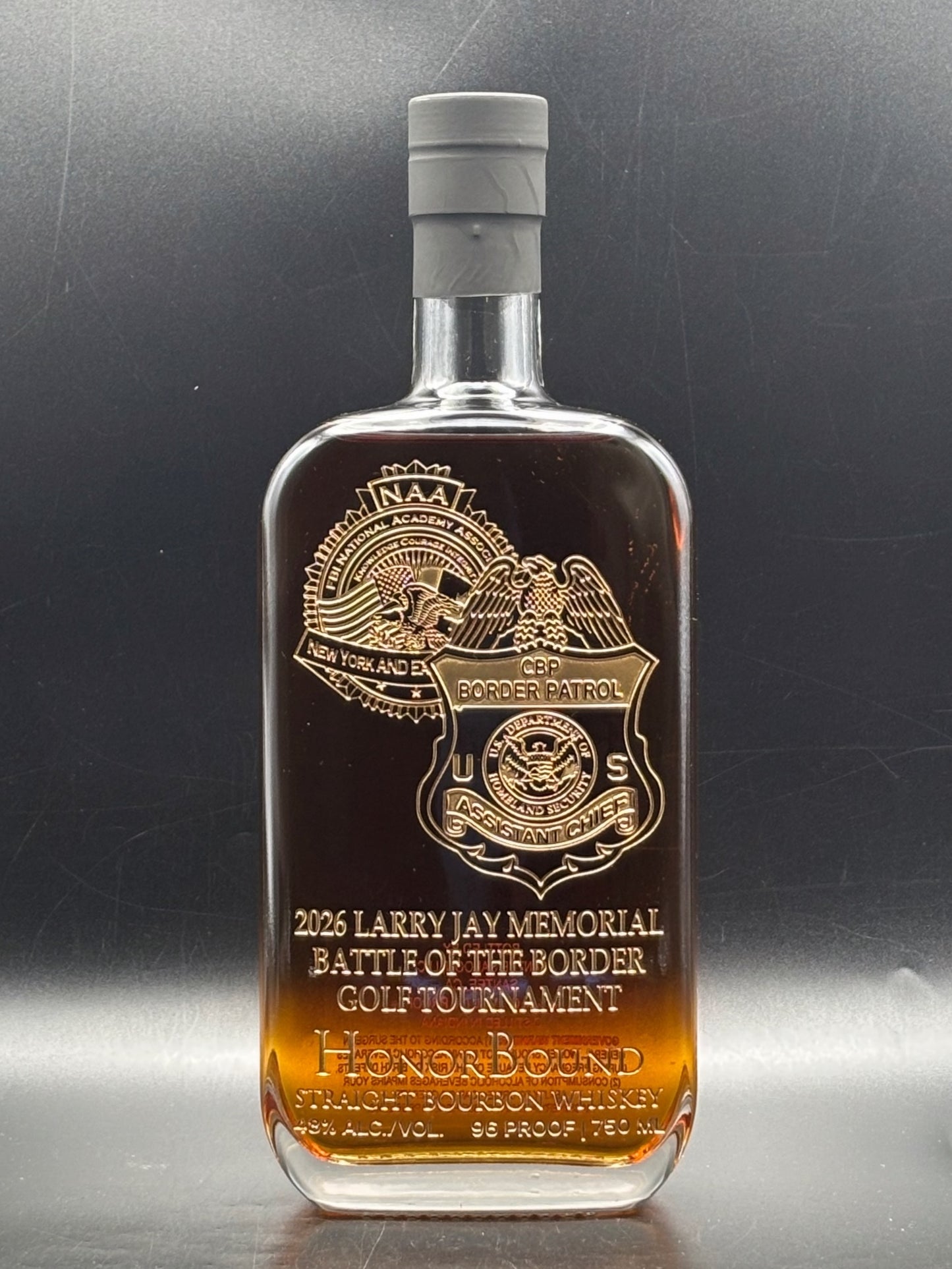 Larry Jay Golf Tournament Whiskey Bottle