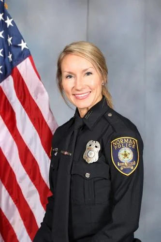 Master Police Officer Jenny Bryan Norman Police Department Memorial Bottle