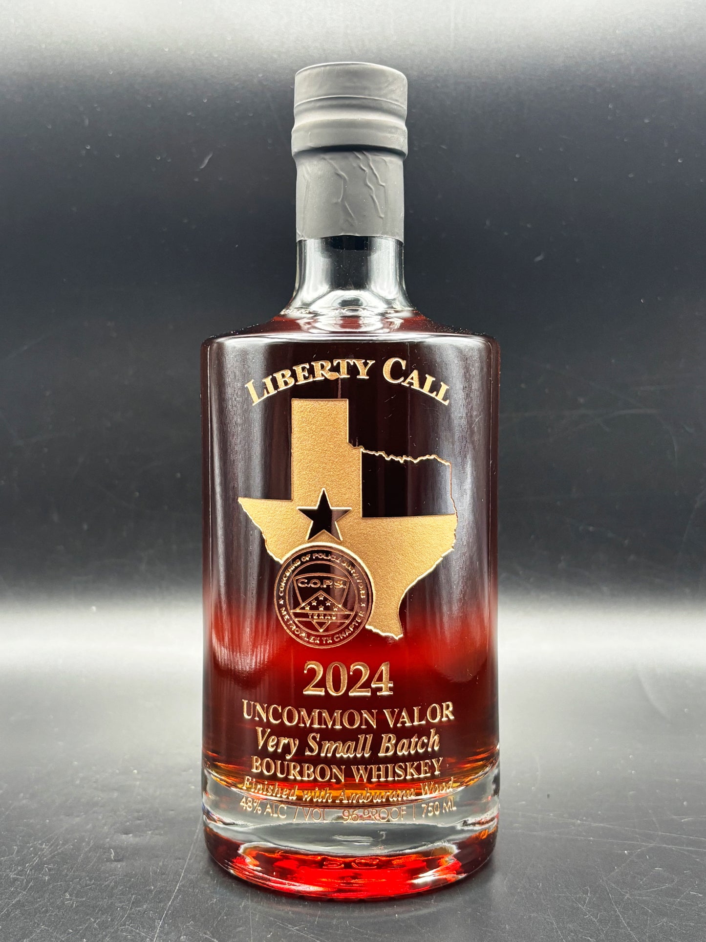 Metroplex Concerns of Police Survivors (COPS) 2024 Commemorative Whiskey Bottle