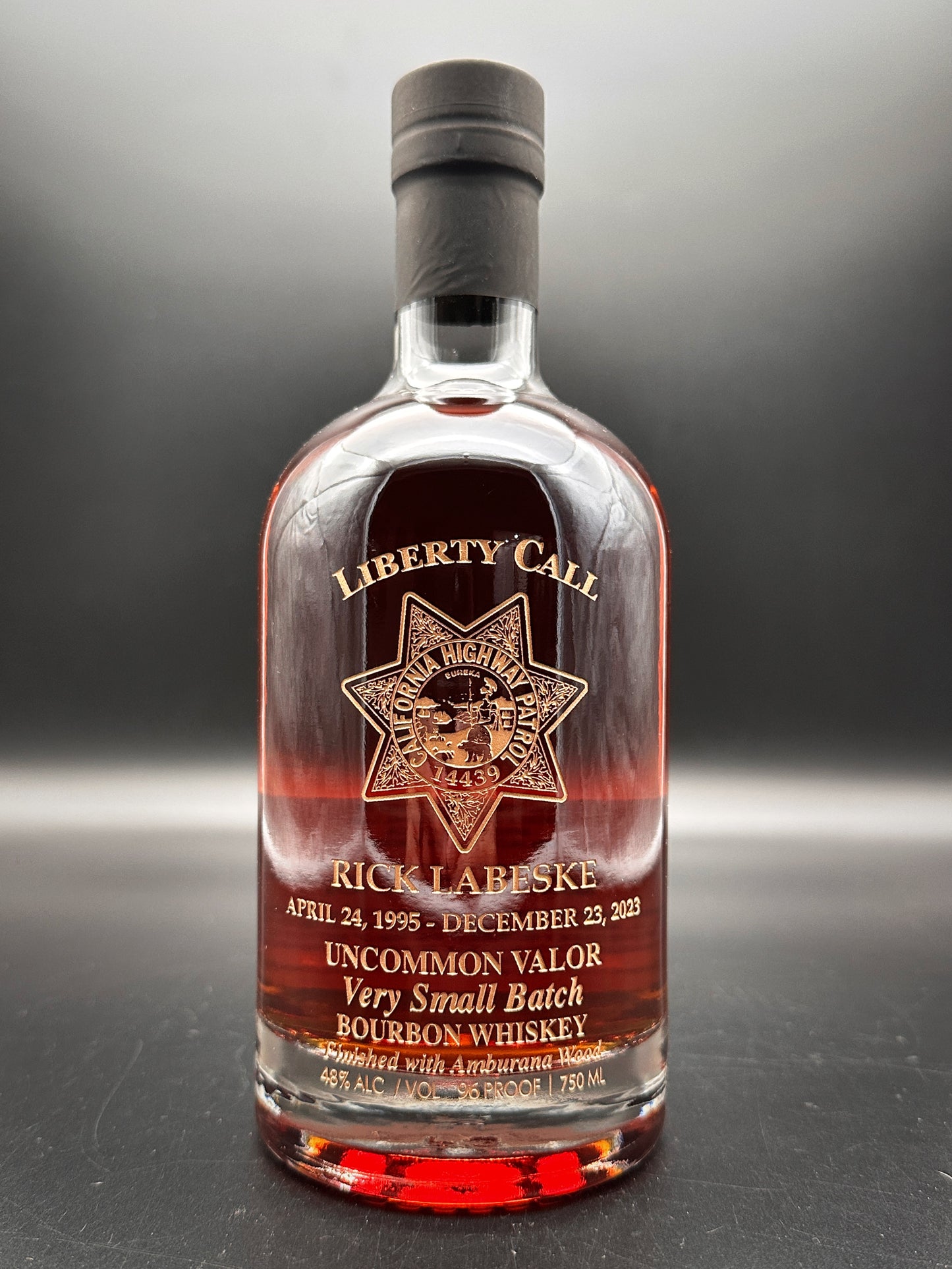 California Highway Patrol CHP Custom Bottle