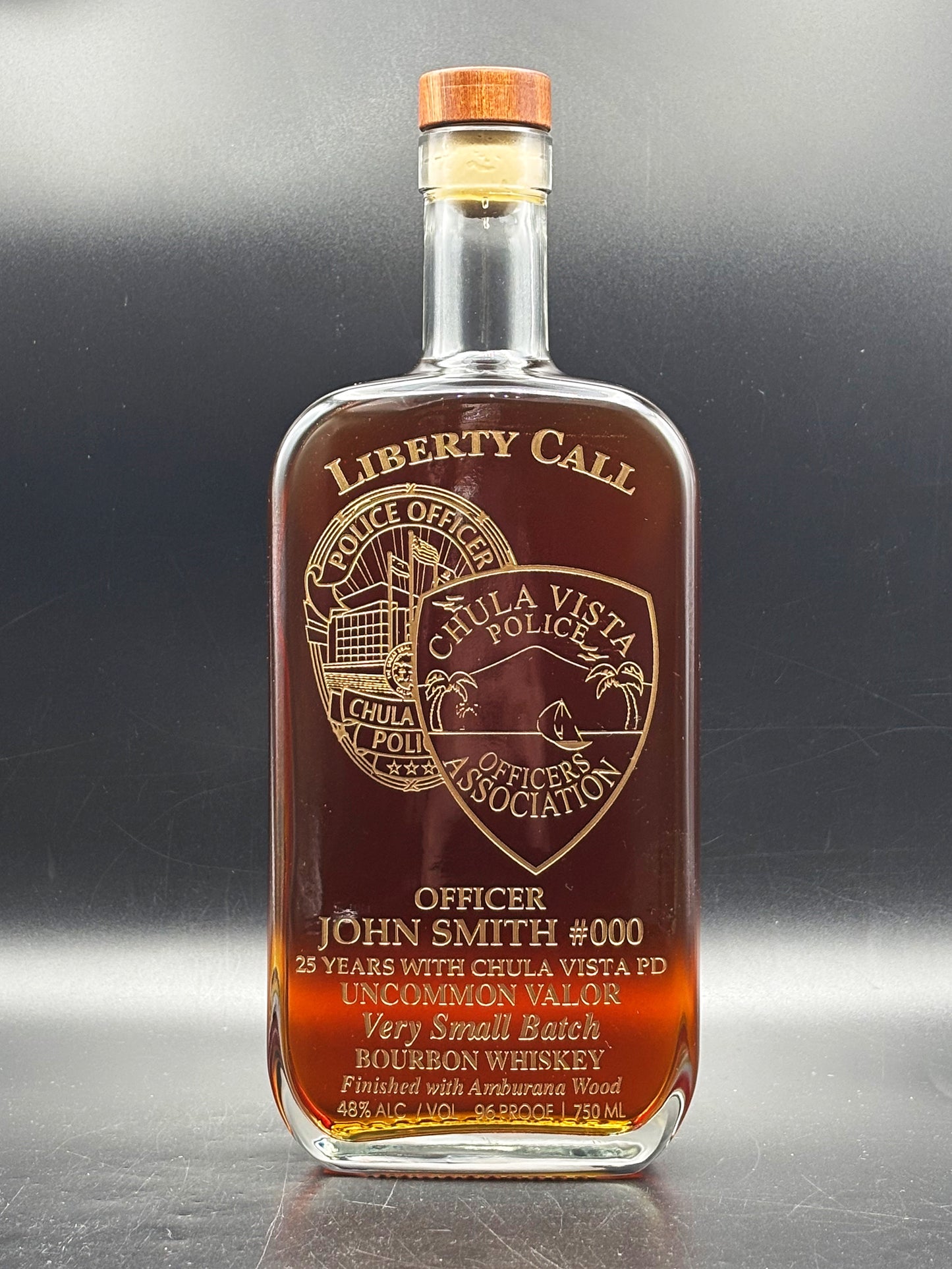 Chula Vista Police Custom Bottle