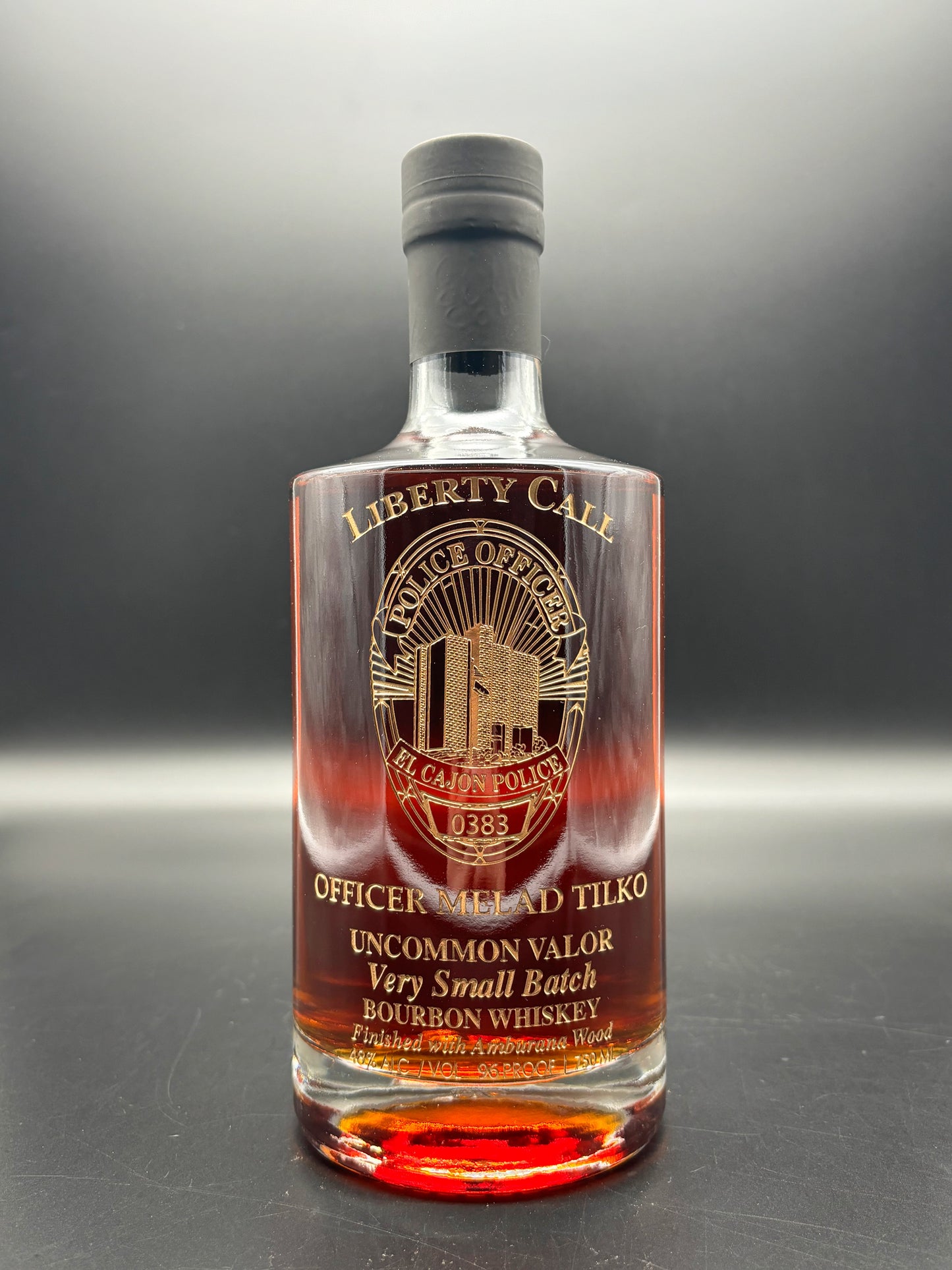 El Cajon Police Custom Bottle