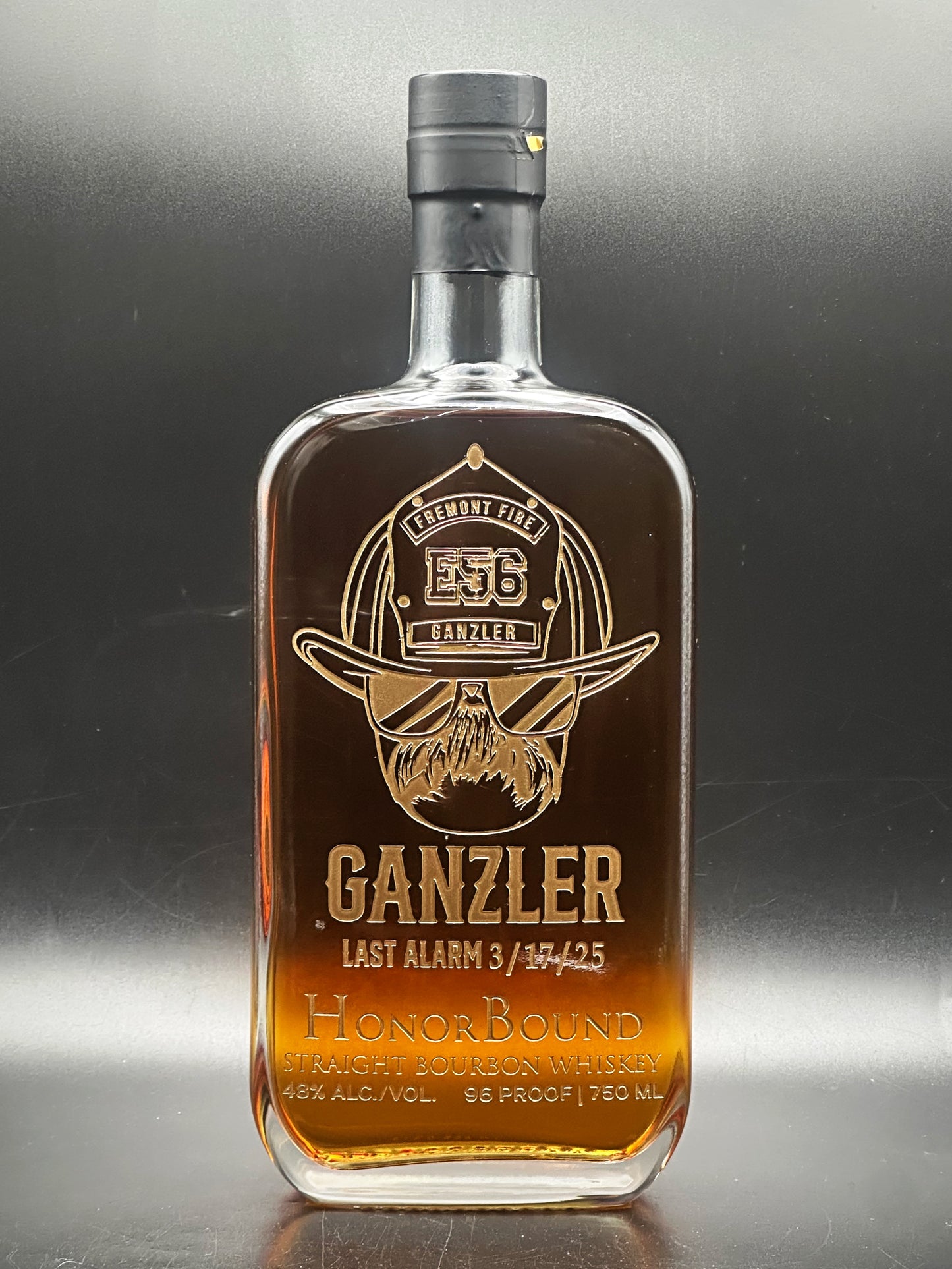 Fremont Firefighter Anthony K. Ganzler Memorial Bottle