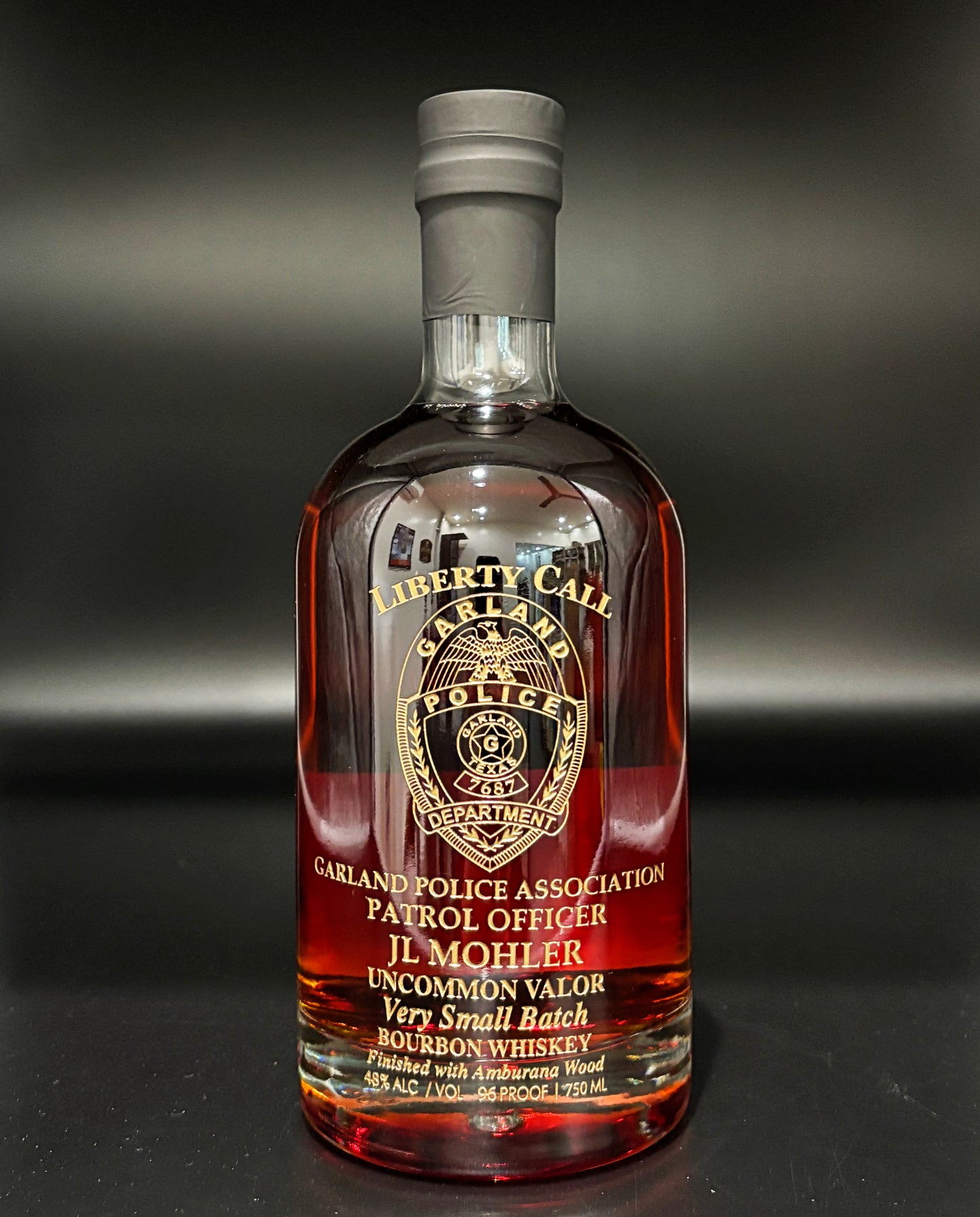 Garland Police Custom Bottle