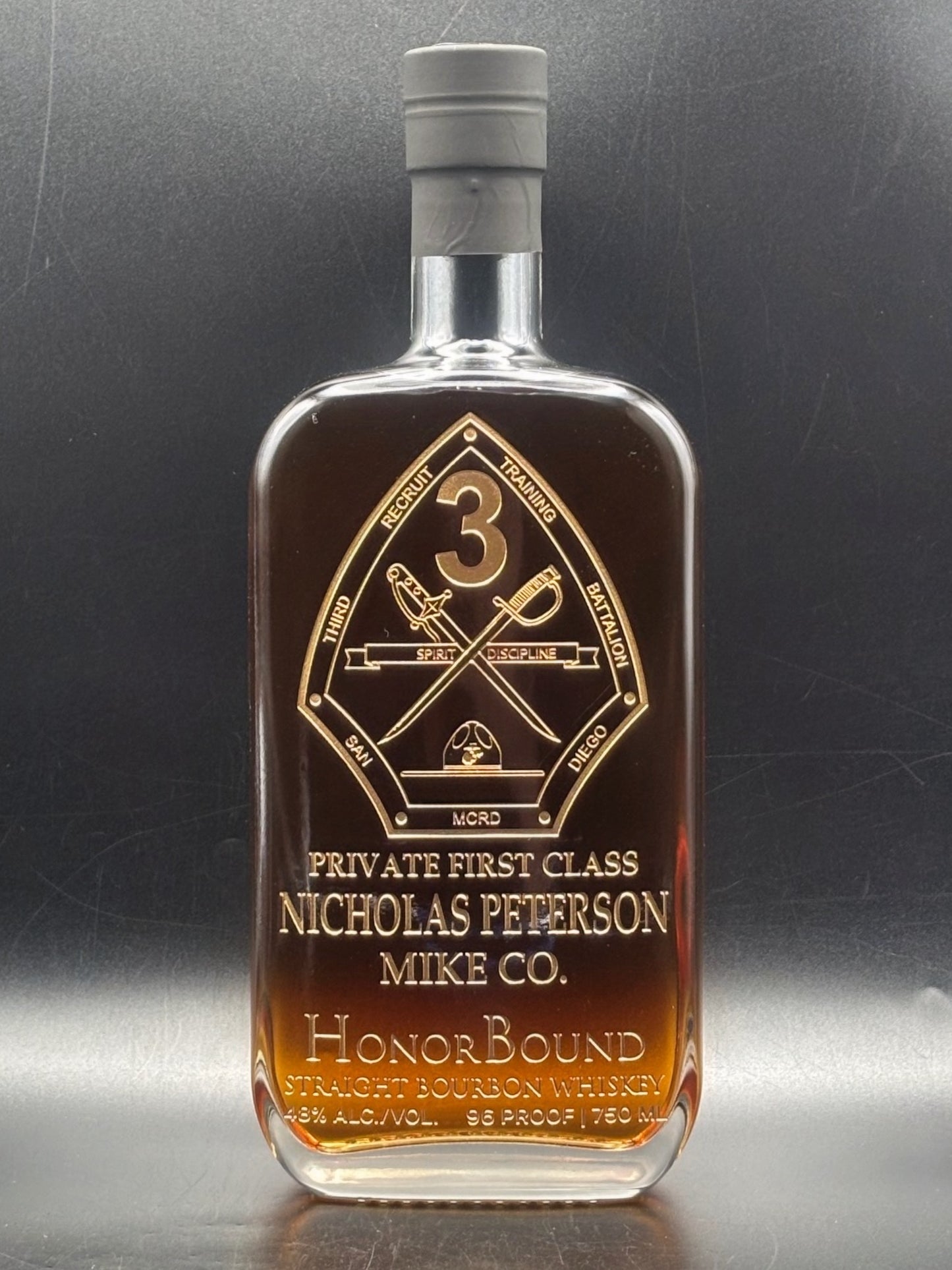 MCRD San Diego Custom Graduation Bottle