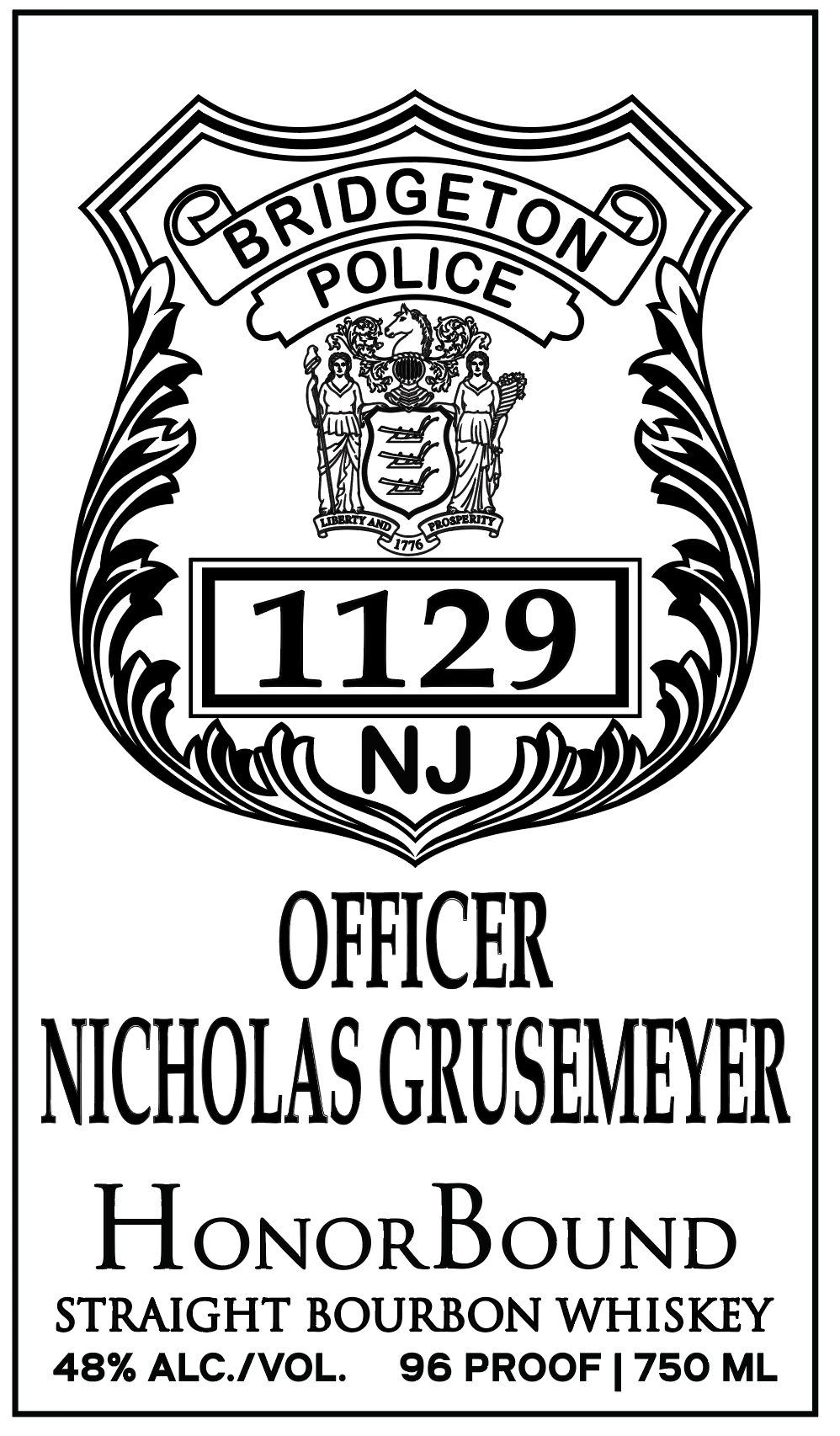 Nicholas Grusemeyer Whiskey Bottle
