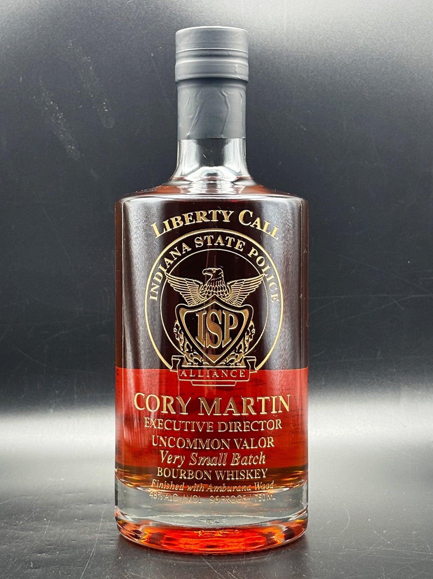 Indiana State Police Alliance Custom Bottle