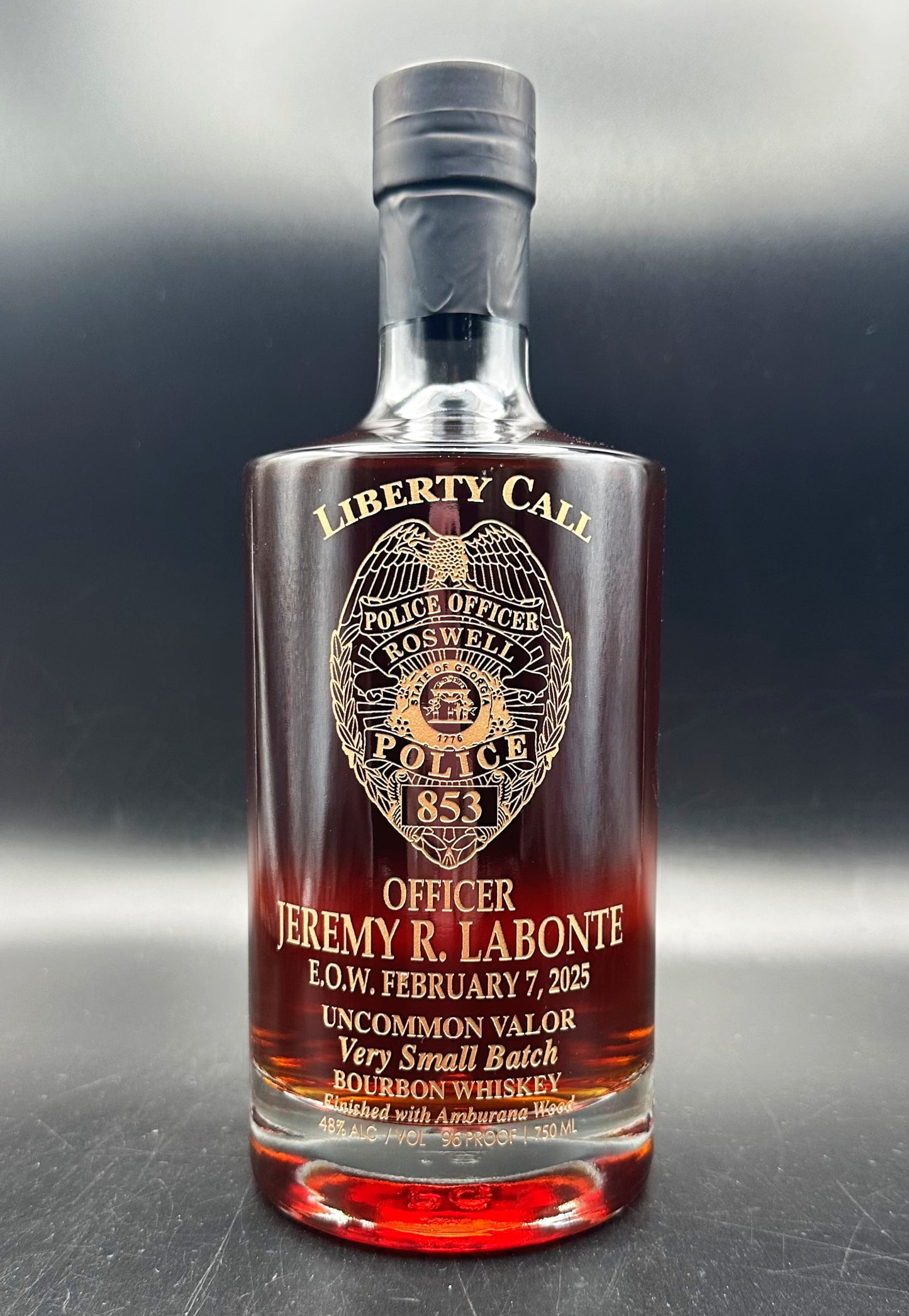 Officer Jeremy Labonte Memorial Bottle - Roswell Police