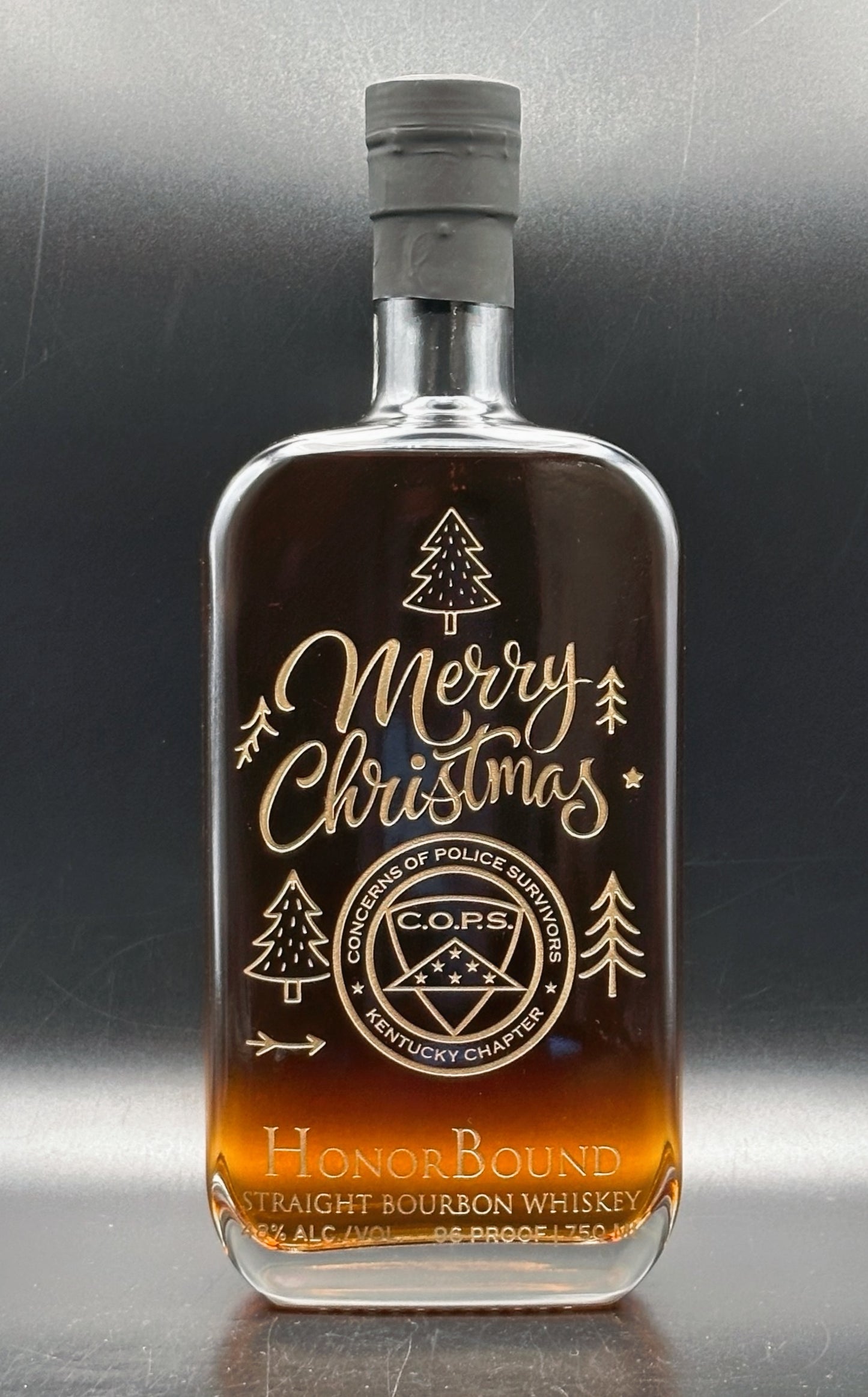 Kentucky Concerns of Police Survivors 2025 Holiday Whiskey Bottle