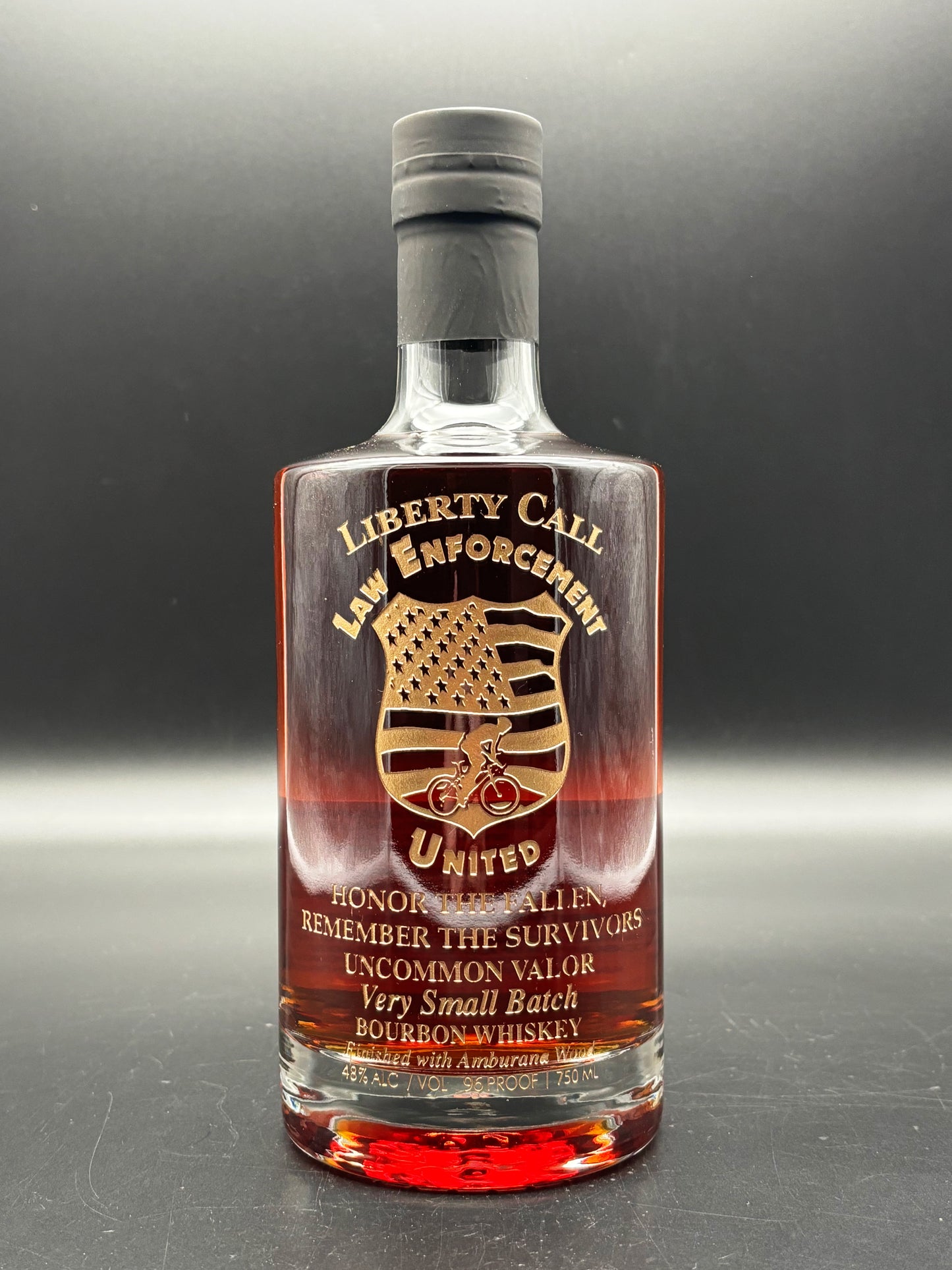 Law Enforcement United Fundraiser Whiskey Bottle