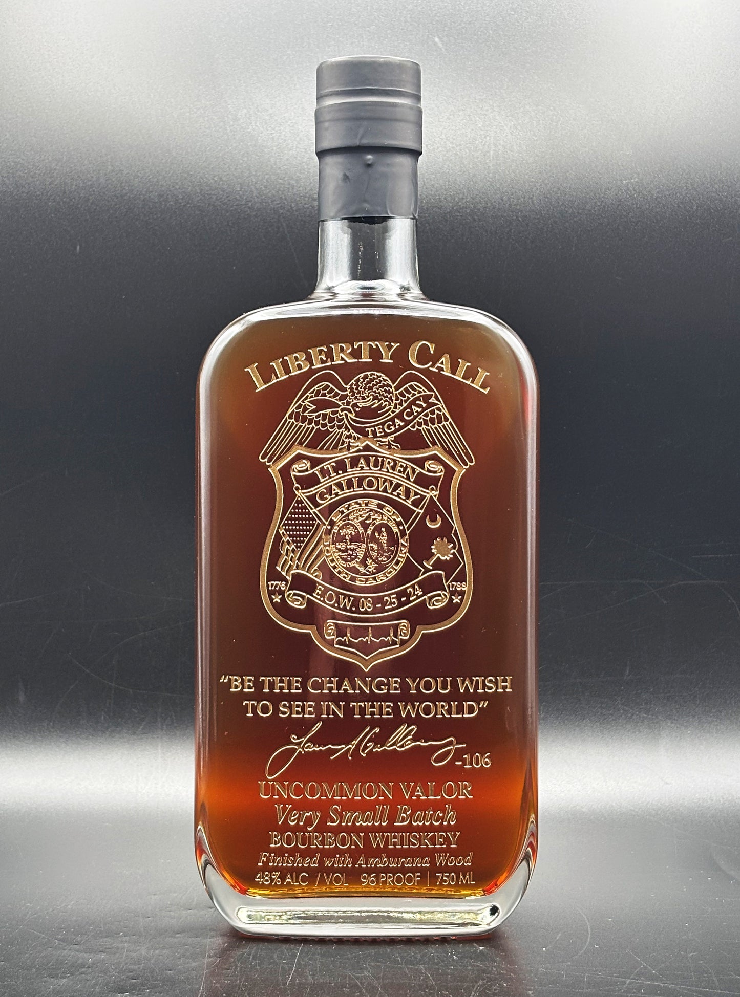Tega Cay Lieutenant Lauren Galloway Memorial Bottle