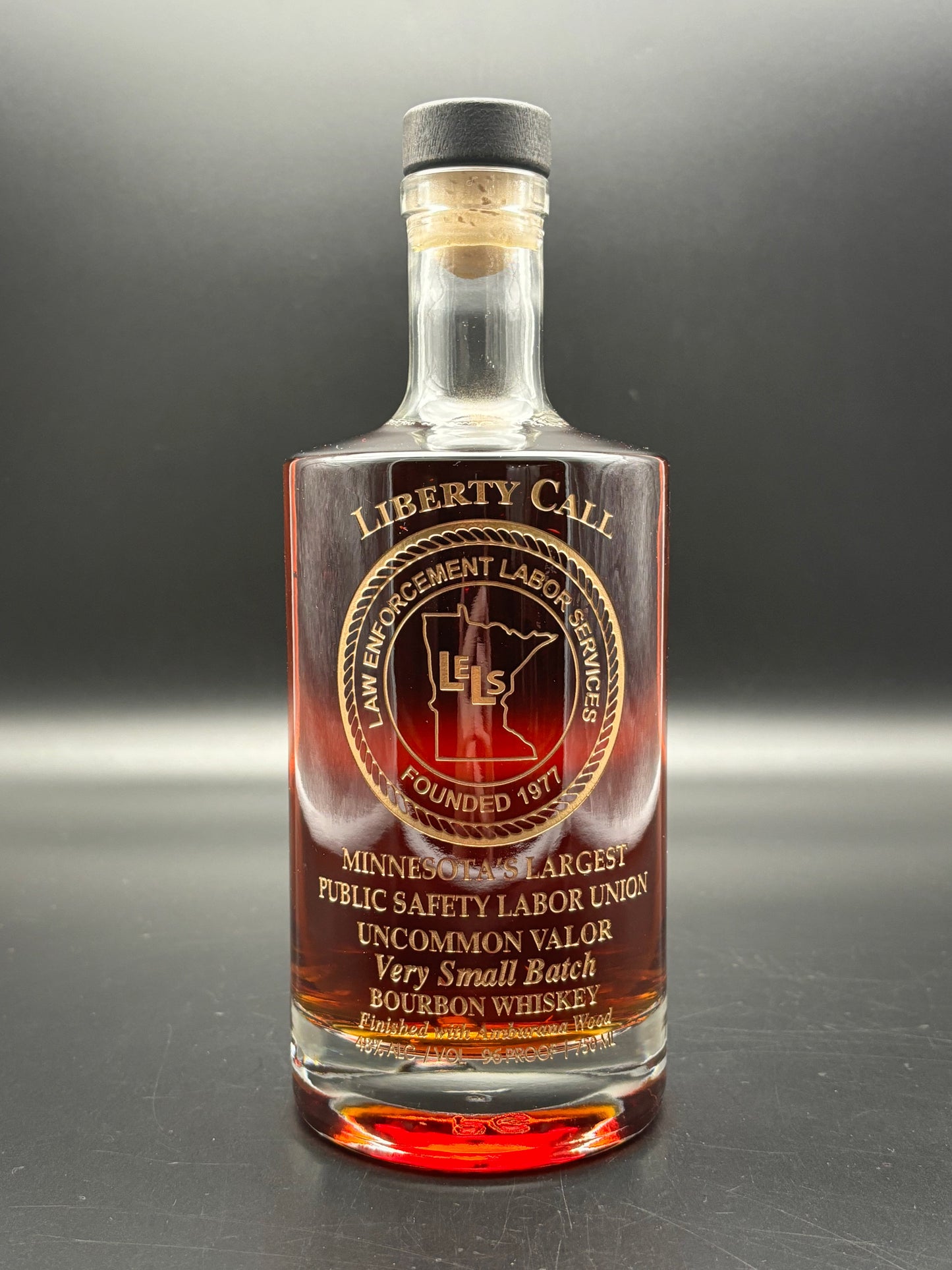 Law Enforcement Labor Services Whiskey Bottle