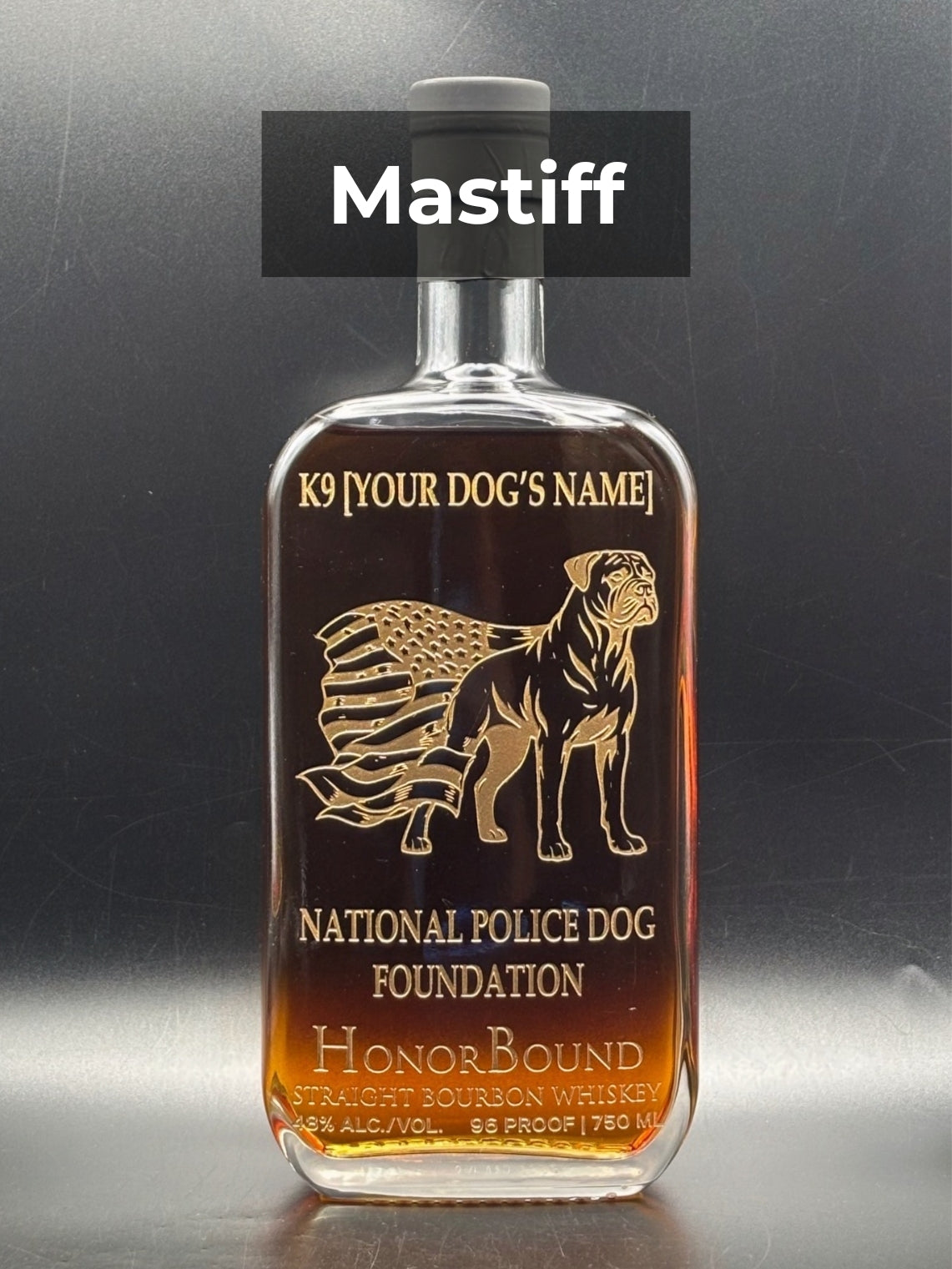 2026 National Police Dog Foundation Whiskey Bottle