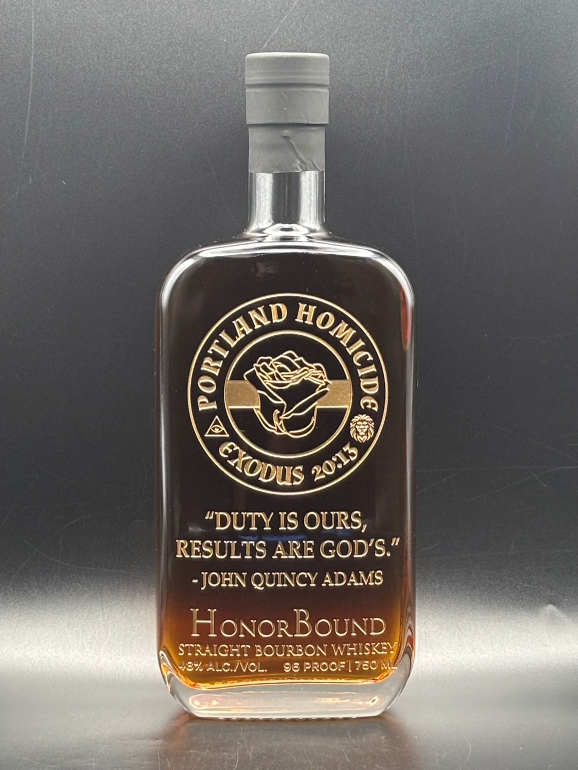 Portland Homicide Whiskey Bottle