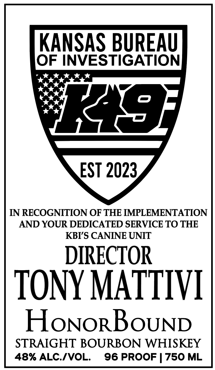 Kansas Bureau of Investigation Bottle