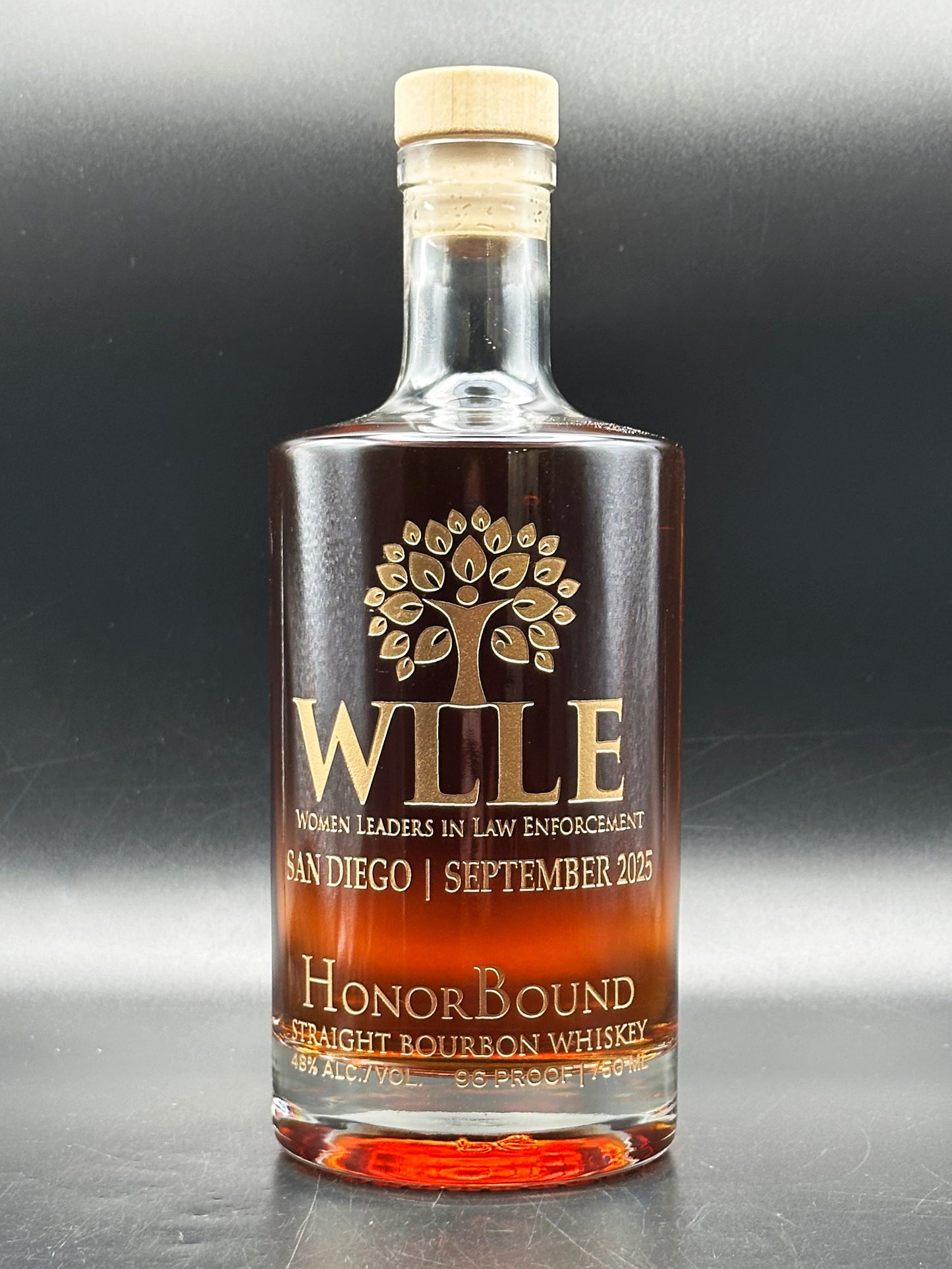 Women Leaders in Law Enforcement (WLLE) Conference Whiskey Bottle