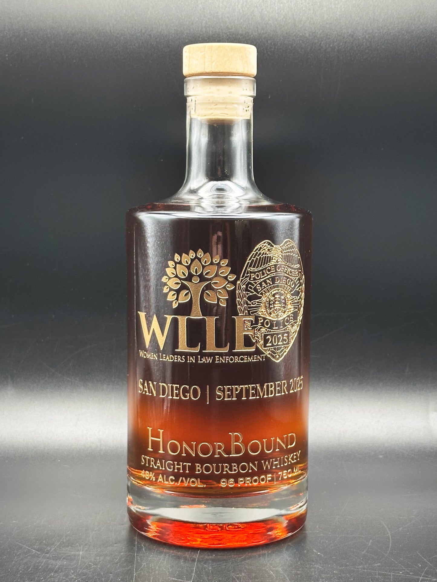 Women Leaders in Law Enforcement (WLLE) Conference Whiskey Bottle
