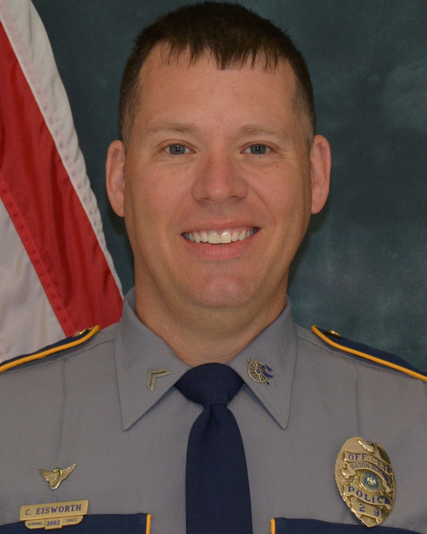 Sergeant Caleb Eisworth - Baton Rouge Police Department Memorial Bottle