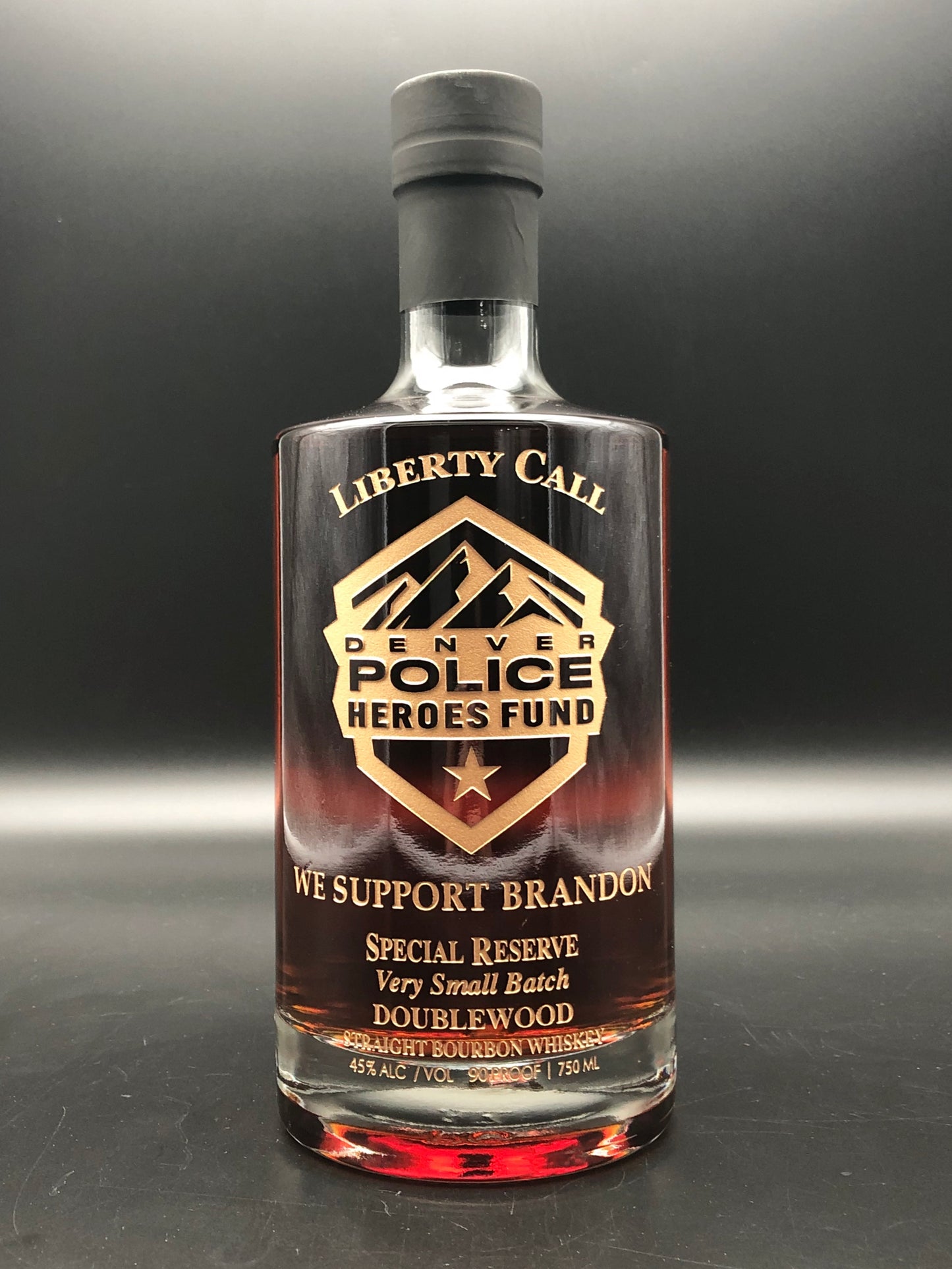 Denver Police Heroes Fund Brandon Ramos Fundraiser Bottle