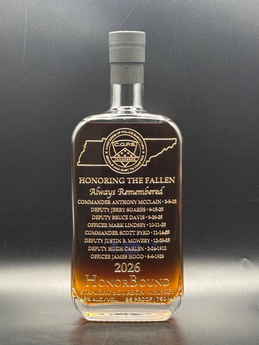 2026 Middle and East Tennessee Concerns of Police Survivors Memorial Bottle