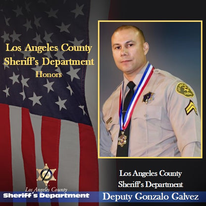 Los Angeles County Sheriff's Department Deputy Gonzalo "Gonzo" Galvez Memorial Bottle