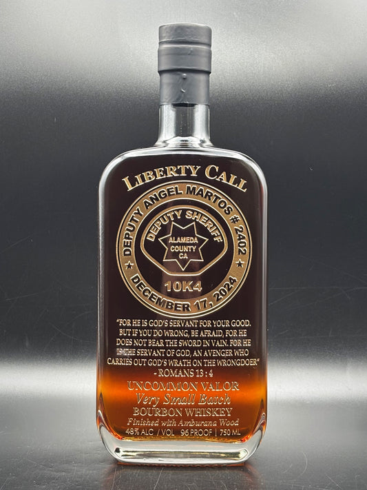 Alameda County Deputy Angel Martos Memorial Bottle
