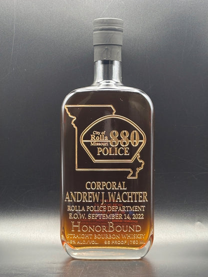 Corporal Andrew Wachter - Rolla Police Department - Memorial Bottle