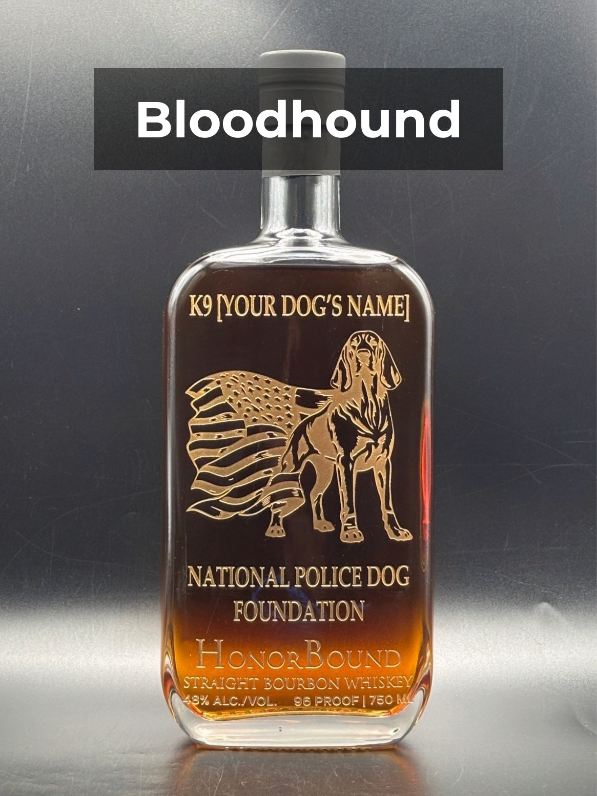 2026 National Police Dog Foundation Whiskey Bottle