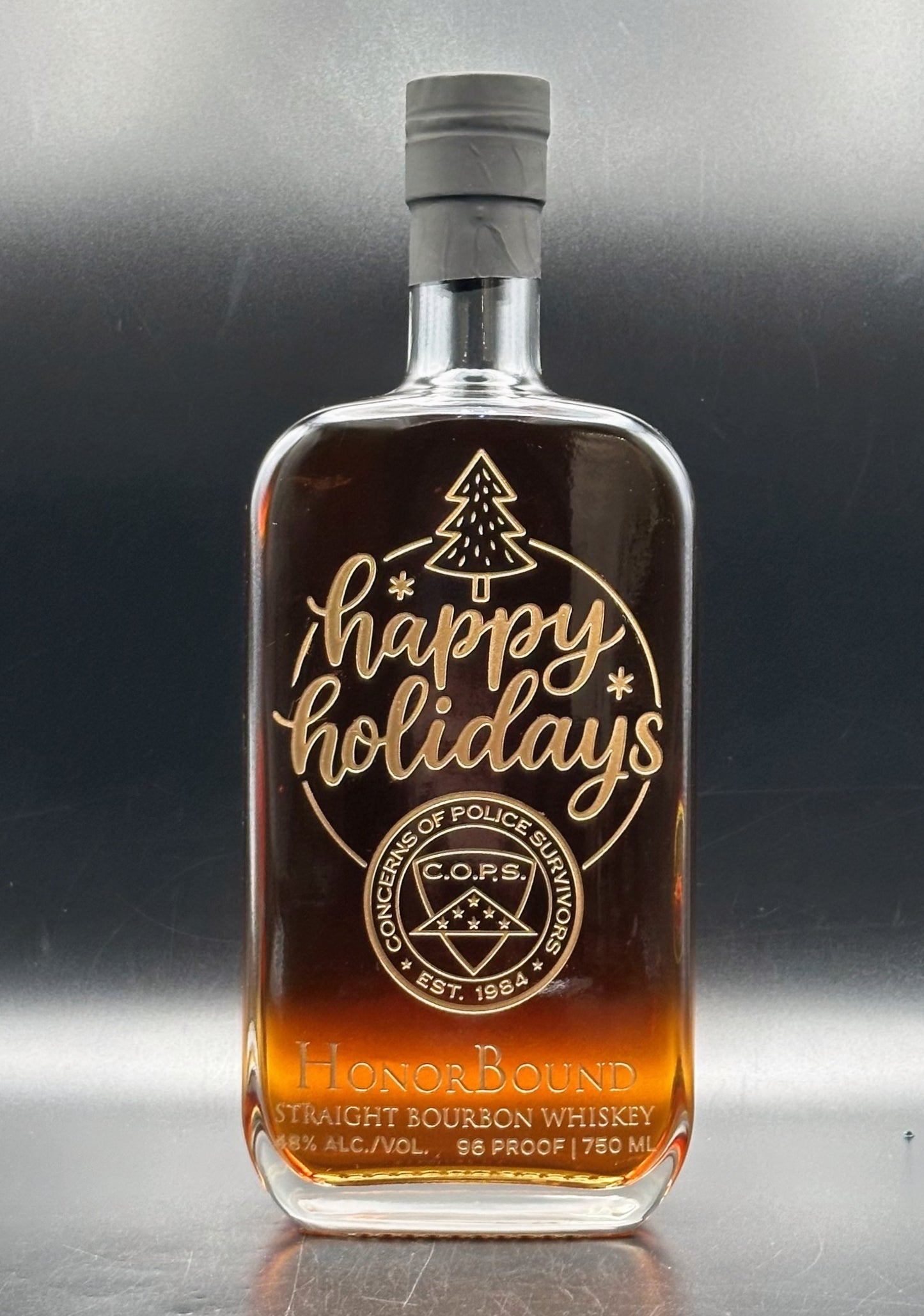 Concerns of Police Survivors (C.O.P.S.) 2025 Holiday Whiskey Bottle