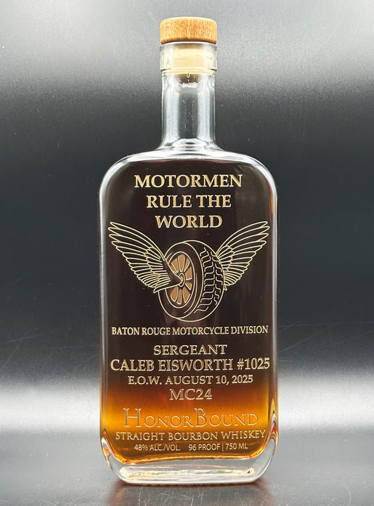 Sergeant Caleb Eisworth - Baton Rouge Police Department Memorial Bottle