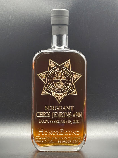 Sergeant Chris Jenkins - Loudon County Sheriff's Office - Memorial Bottle