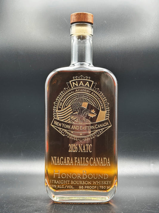 FBI National Academy Associates Custom and 2026 NATC Niagara Falls Canada Bottle