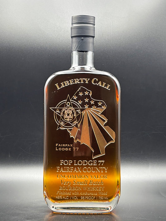 Fraternal Order of Police Lodge 77 Commemorative Whiskey Bottle