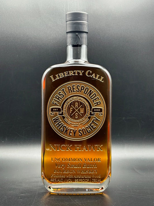 First Responder Whiskey Society Custom Bottle