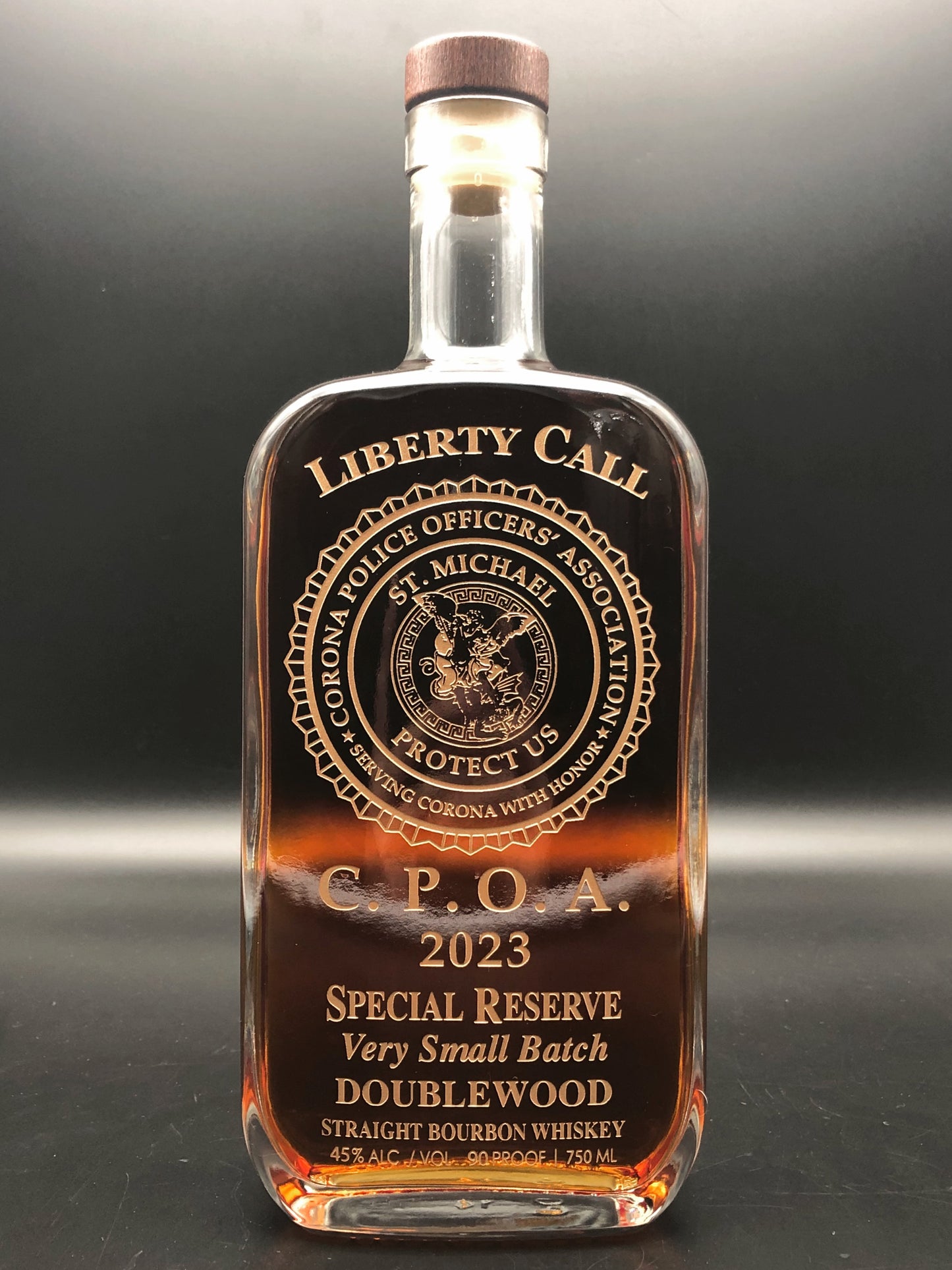 Corona Police Officers' Association Commemorative Bottle