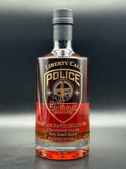 Faribault Police Custom Whiskey Bottle