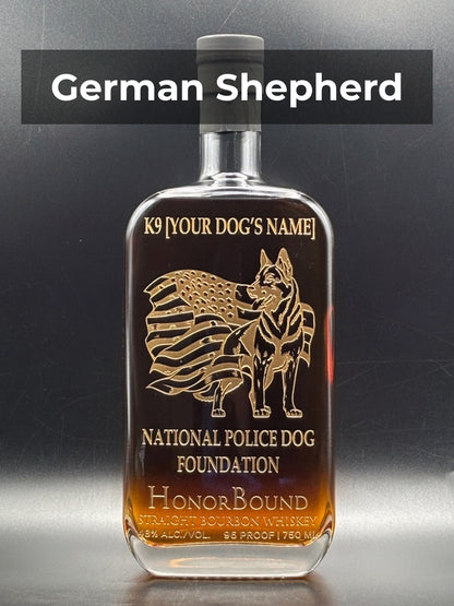 2026 National Police Dog Foundation Whiskey Bottle
