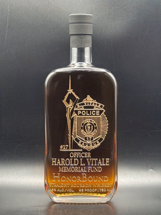Officer Harold Louis Vitale - Saugus Police Department - Memorial Bottle