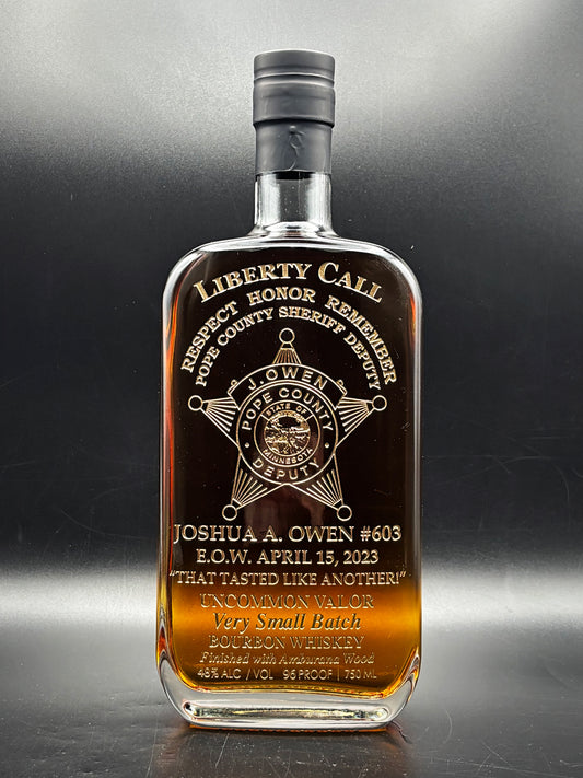 Pope County Sheriff's Deputy Josh Owen Memorial Bottle