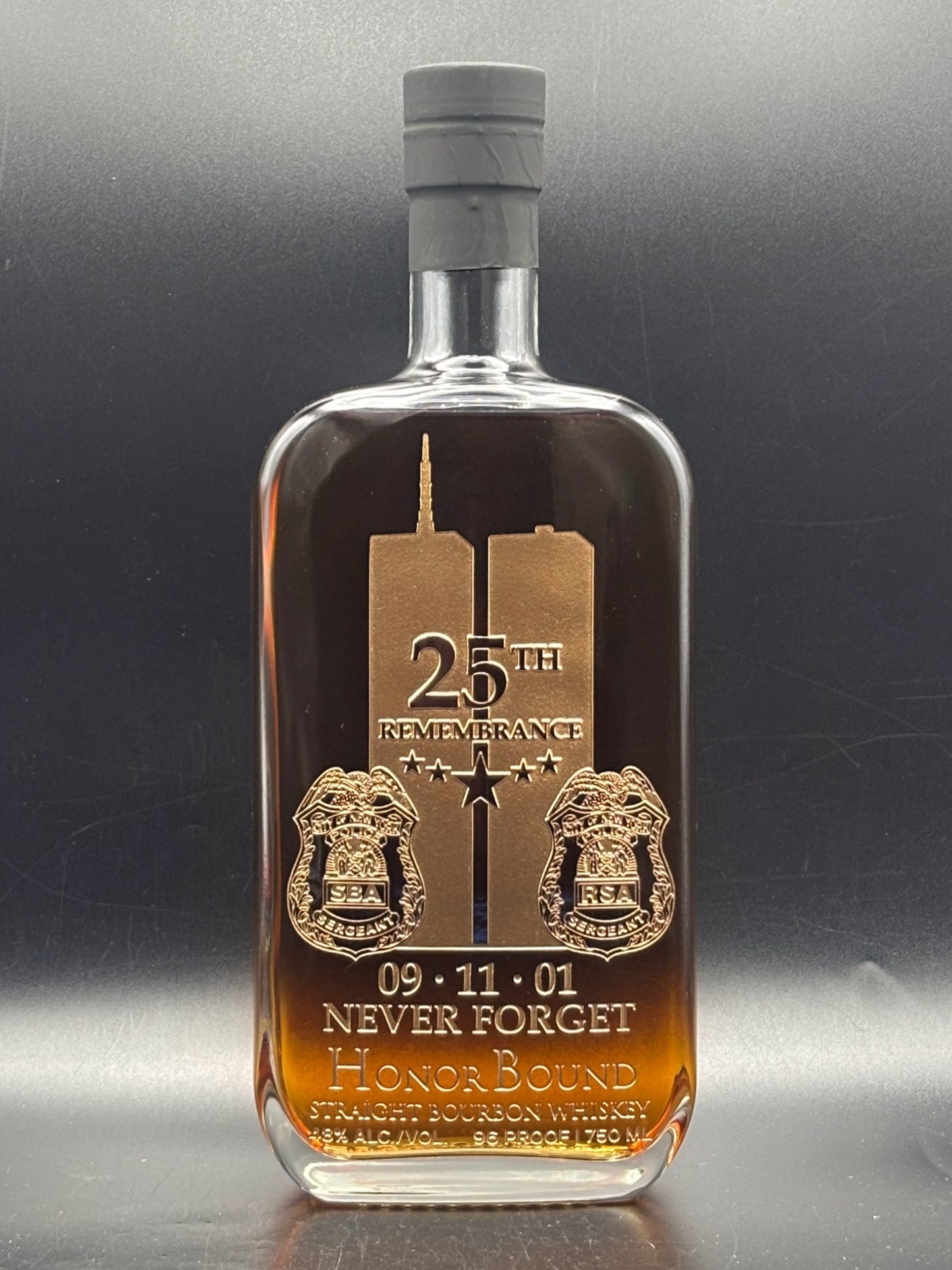 25th Remembrance 9/11 NYPD Memorial Bottle