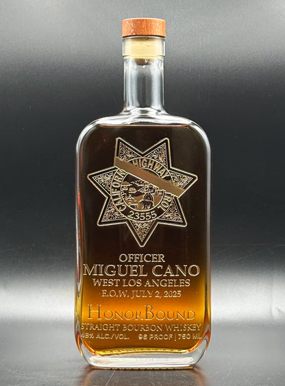 Officer Miguel Cano - California Highway Patrol Memorial Bottle