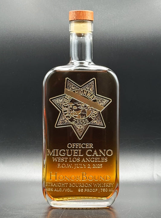 Officer Miguel Cano - California Highway Patrol Memorial Bottle