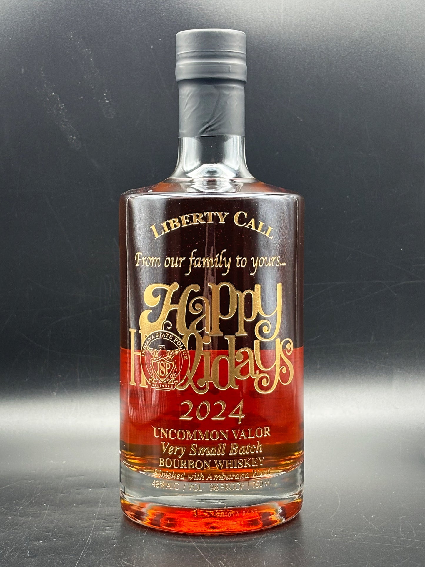 Indiana State Police Alliance 2024 Holiday Bottle