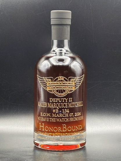 Deputy Kaleb Mitchell - Forsyth County Sheriff's Office - Memorial Bottle