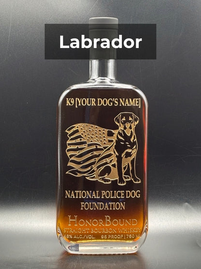2026 National Police Dog Foundation Whiskey Bottle