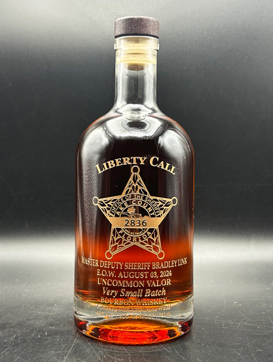 Lake County Sheriff's Office Master Deputy Sheriff Bradley Michael Link Memorial Bottle