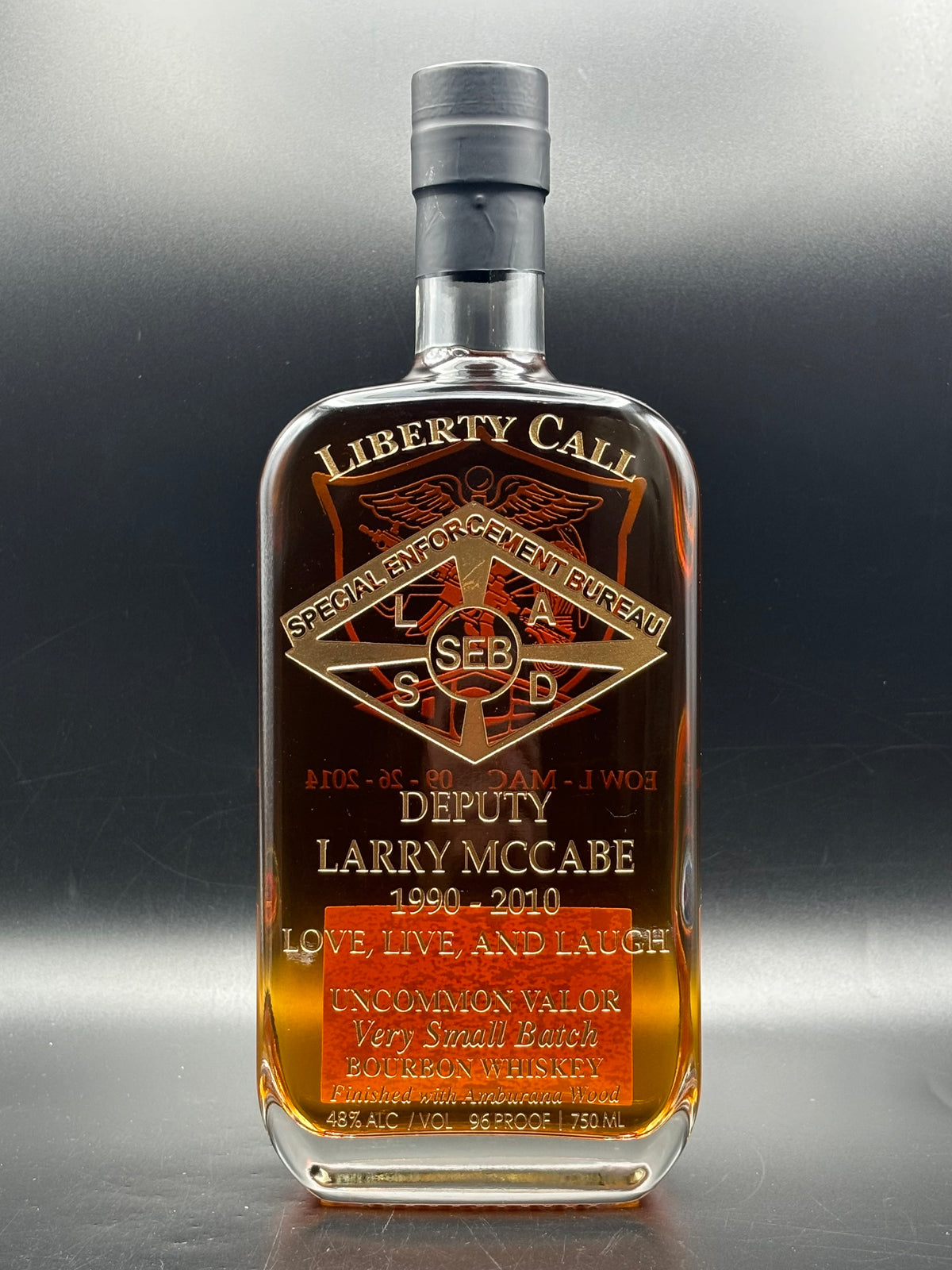 Larry Mccabe Los Angeles County Sheriff's Department Larry McCabe Memorial Bottle ...
