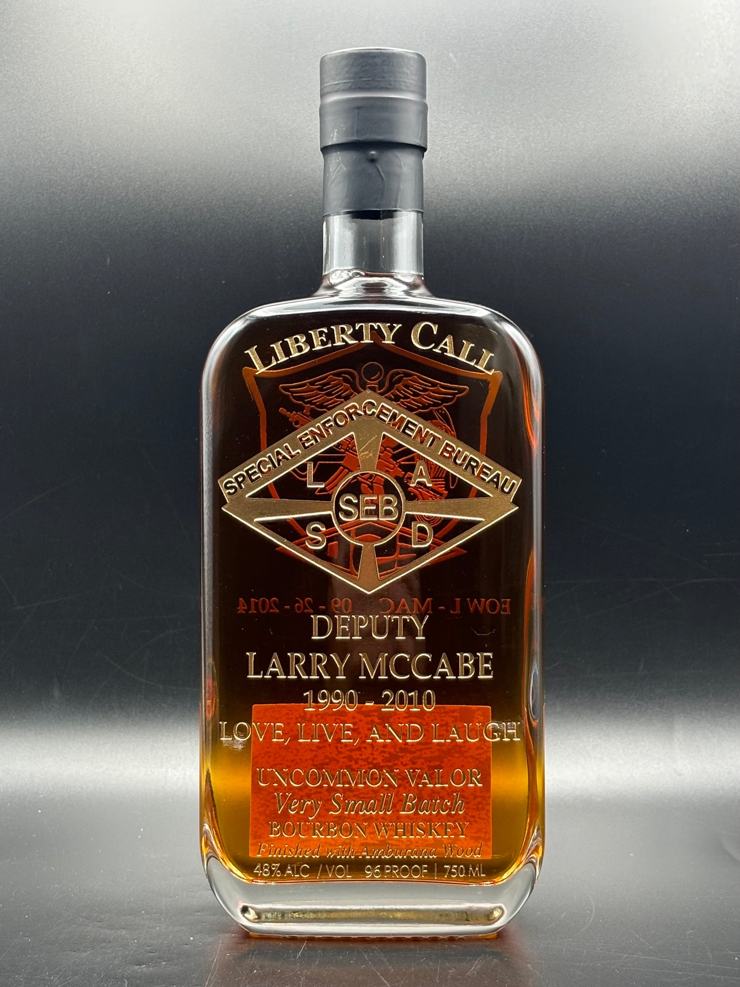 Los Angeles County Sheriff's Department Larry McCabe Memorial Bottle