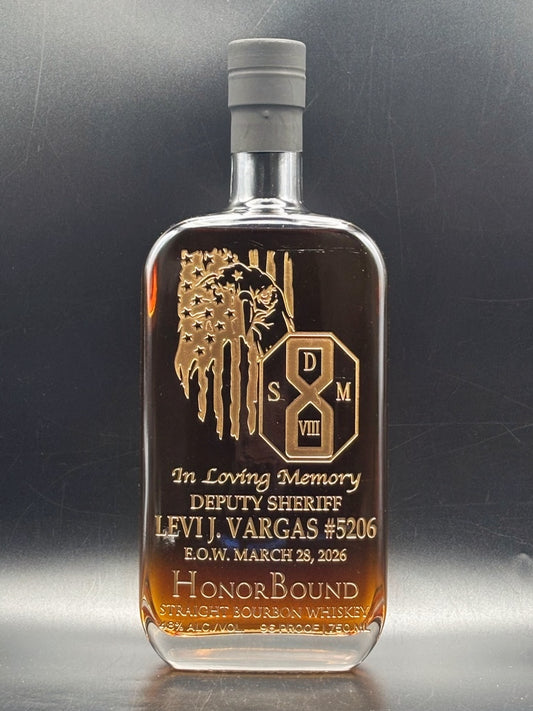 Deputy Levi Vargas - Los Angeles County Sheriff's Department - Memorial Bottle